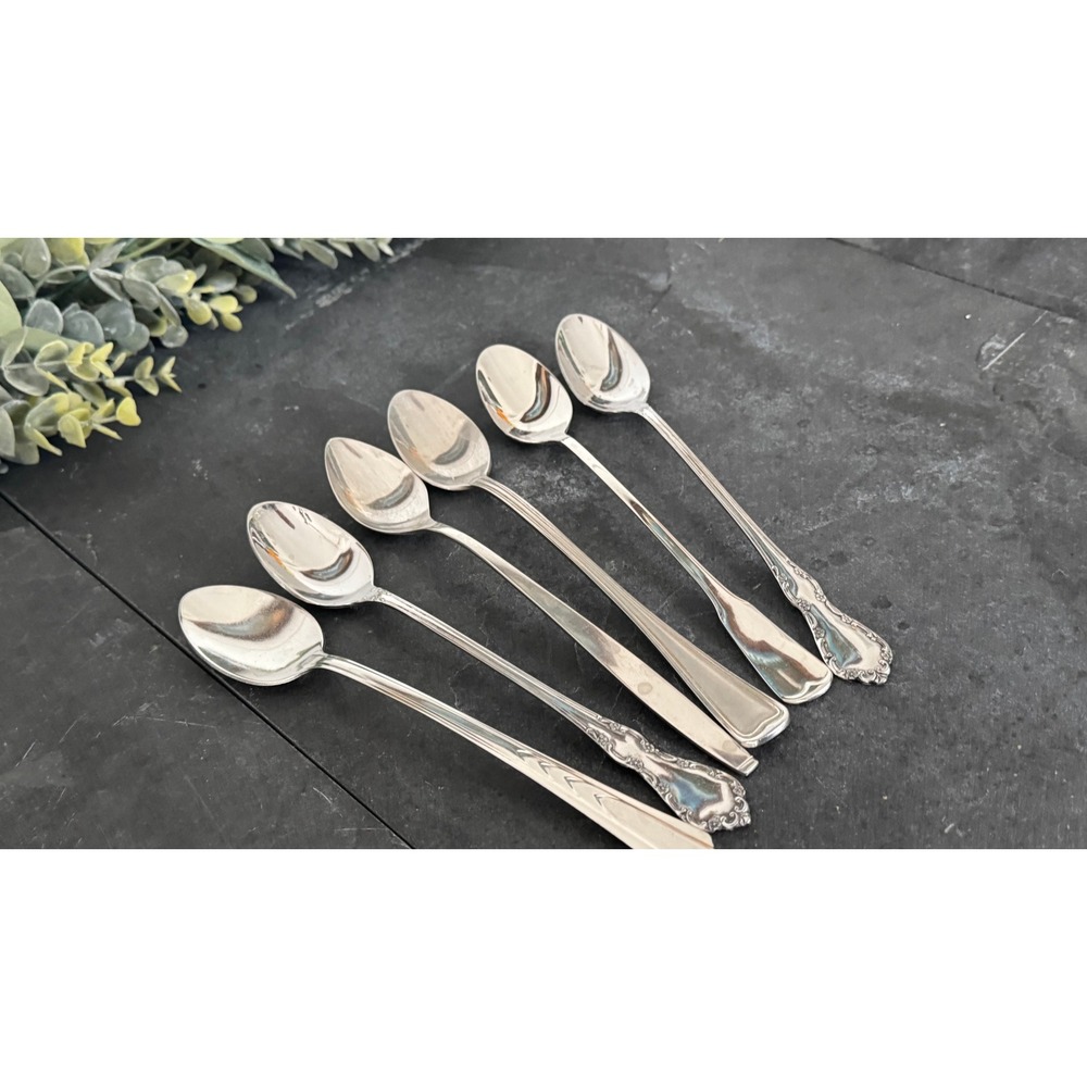 Mixed lot Iced Tea Spoons silverplate vintage Gorham Oneida Oneidacraft - Picture 6 of 6